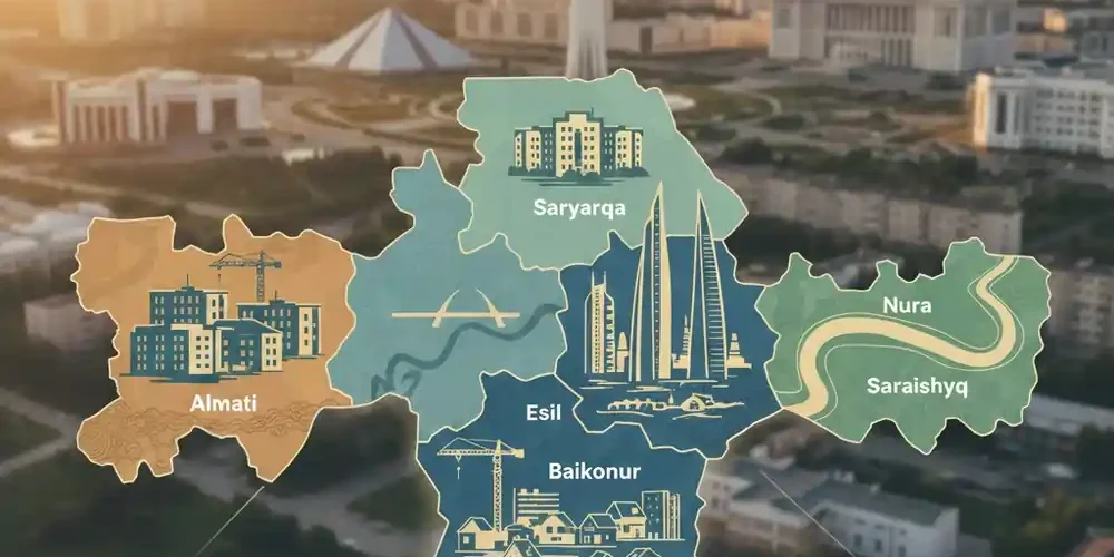 Районы Астаны