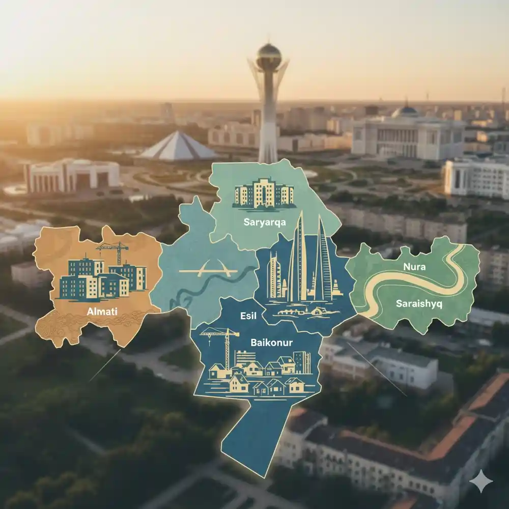 Районы Астаны